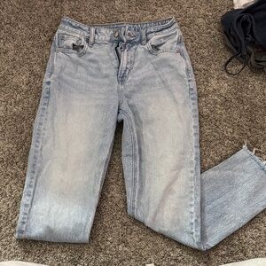 American Eagle Outfitters Light Blue Straight Leg Jeans